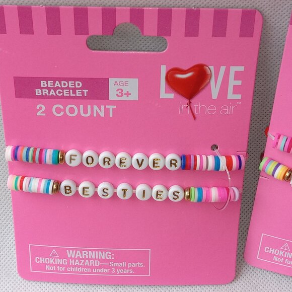 12 New Childrens Beaded Bracelets, NIB, Forever, Besties, Brave, Fearless - Picture 4 of 7
